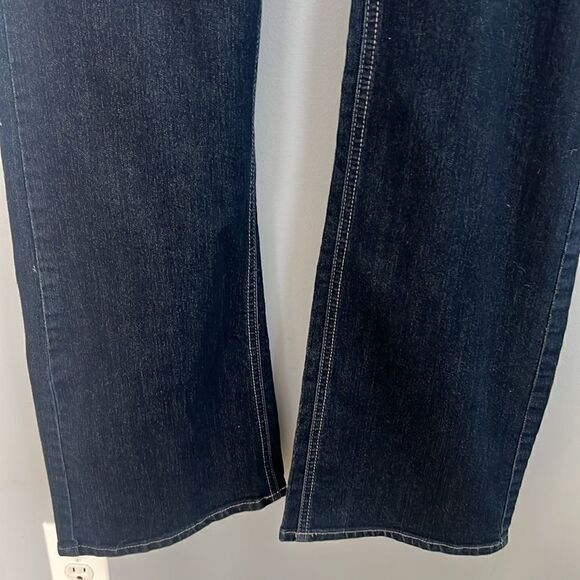 Riders by Lee mid rise boot cut dark wash Jeans Women’s 16 Long - Picture 4 of 13